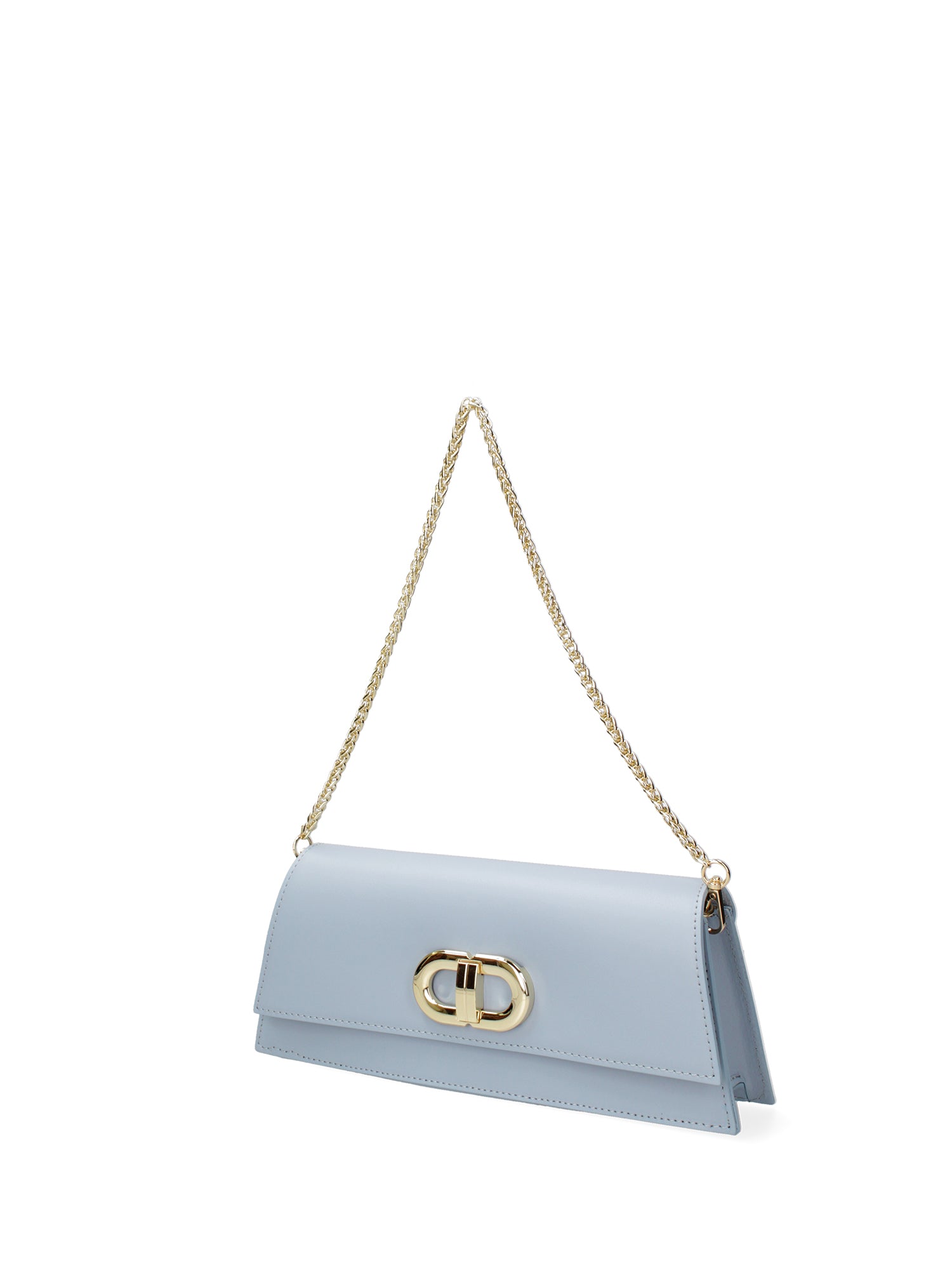 Borsa a spalla da donna Vera pelle 07313-L366 CIELO Roberta Rossi