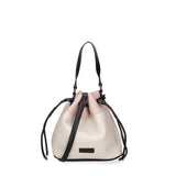 Borsa a secchiello da donna Ecopelle F6714-3-BEIGE - PINK David Jones