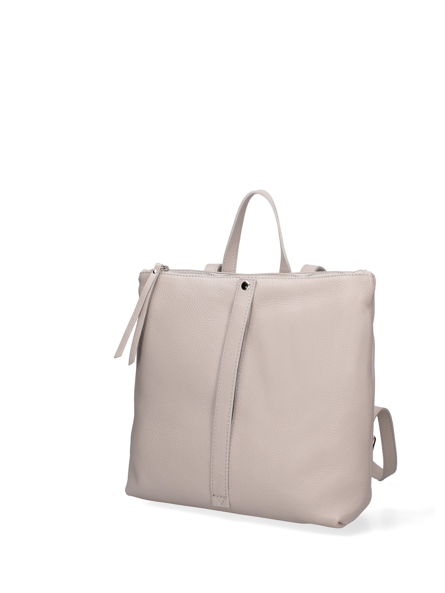 Borsa a mano da donna Vera pelle 07137-D86 GRIGIO PERLA Roberta Rossi