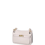 Katie Borsa a tracolla da donna 100% vera pelle 07145-D86 GRIGIO PERLA Viola Castellani