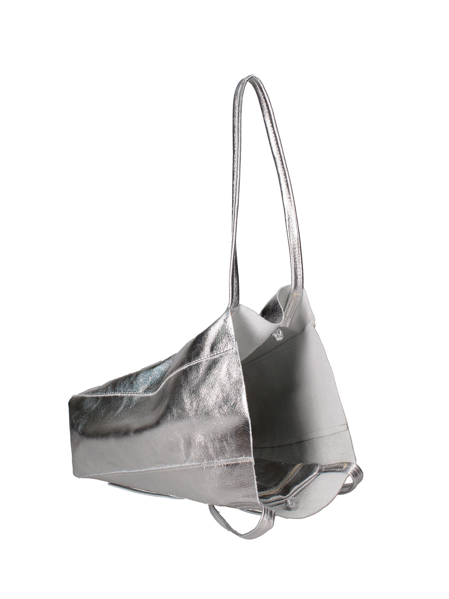 Íris Borsa a mano da donna Vera Pelle 07565-L001 ARGENTO Gave Lux