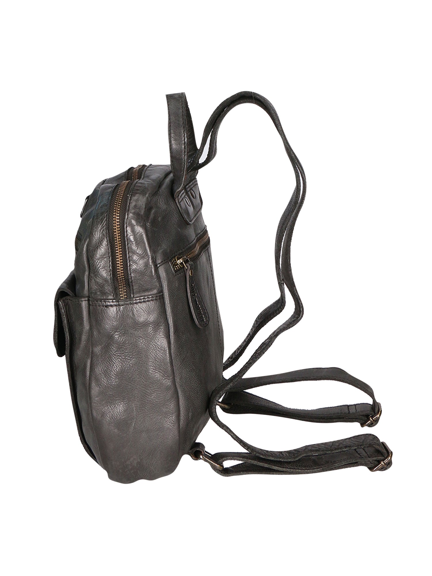 Zaino da donna in vera pelle Borsa fashion HILB-1715W-NERO Hill Burry