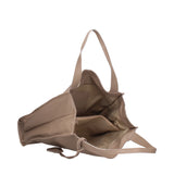 Aelia Borsa a spalla da donna Vera pelle 3312-D07 TAUPE CHIARO Gave Lux