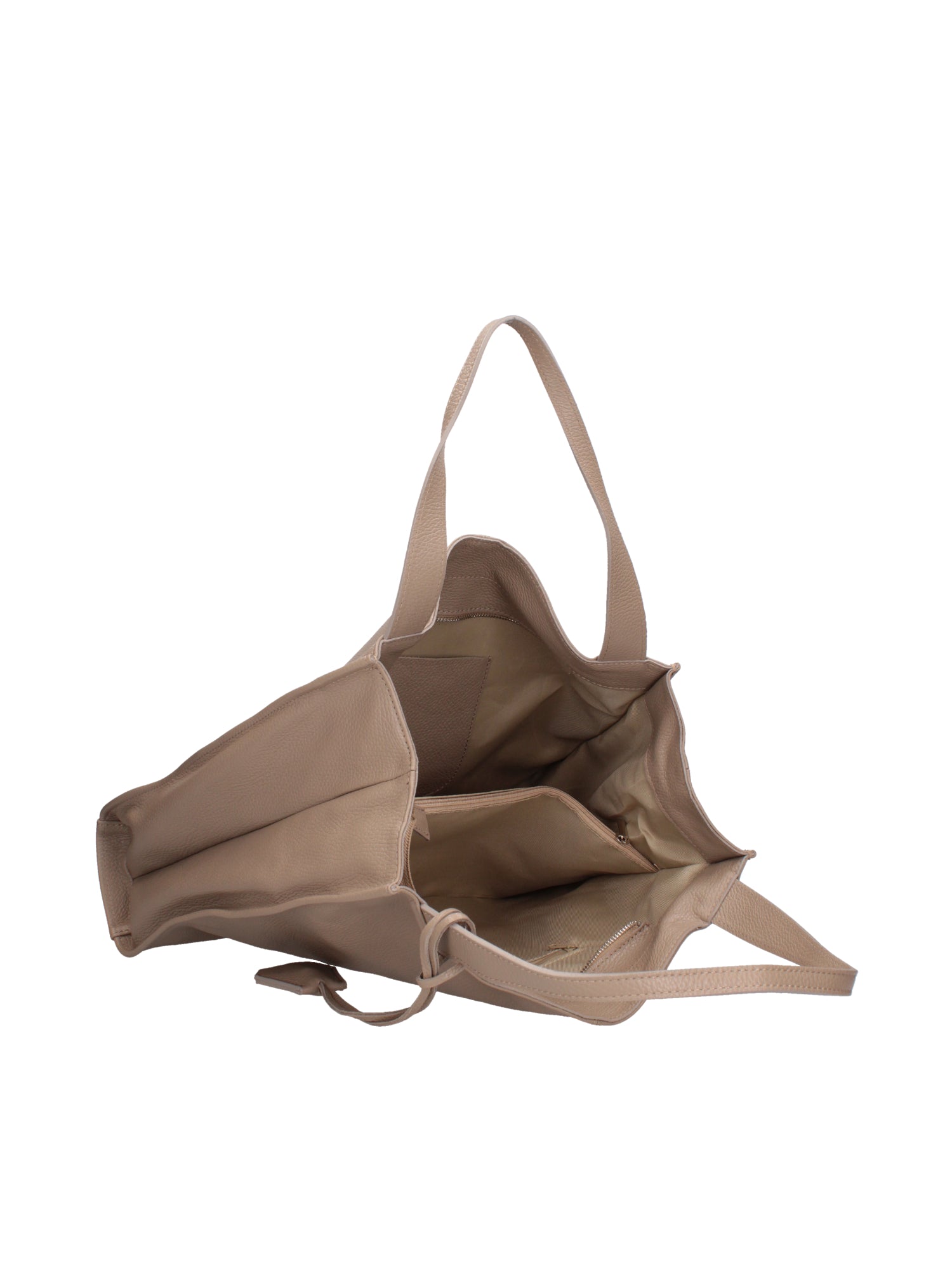 Aelia Borsa a spalla da donna Vera pelle 3312-D07 TAUPE CHIARO Gave Lux