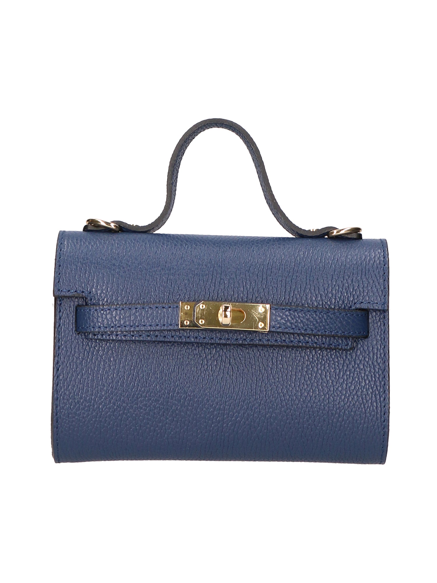Uma Borsa a mano da donna Vera pelle 06525-D24 BLU JEANS Gave Lux