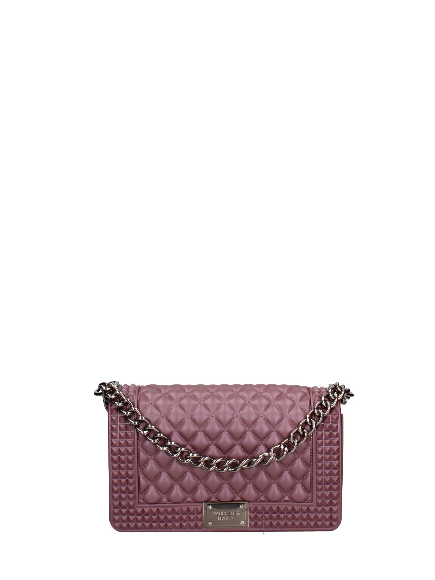 Borsa a mano donna 100% gomma FLAT PENKA M-DARK MAUVE-BRUSH CDF Marc Ellis
