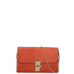 Borsa a tracolla da donna Vera pelle 00734-LU29 ARANCIO Viola Castellani