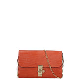 Borsa a tracolla da donna Vera pelle 00734-LU29 ARANCIO Viola Castellani