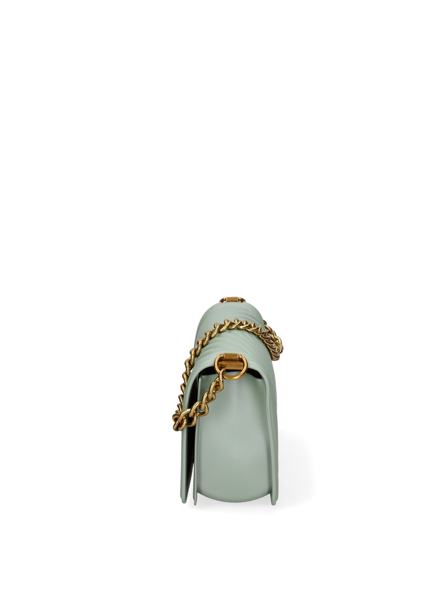 Borsa a mano da donna 100% Pvc FLAT-M 24-OLIVE - LIGHT OTTONE Marc Ellis