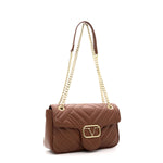 Siviglia Borsa a tracolla da donna Ecopelle VT-206-MARRONE 19V69 Italia