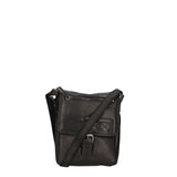 Borsa a tracolla unisex vera pelle 100% pelle SN5863647-BLACK Santini Firenze