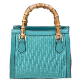 Alissa Borsa a mano da donna Vera pelle 05112-179 D32 TURCHESE Gave Lux