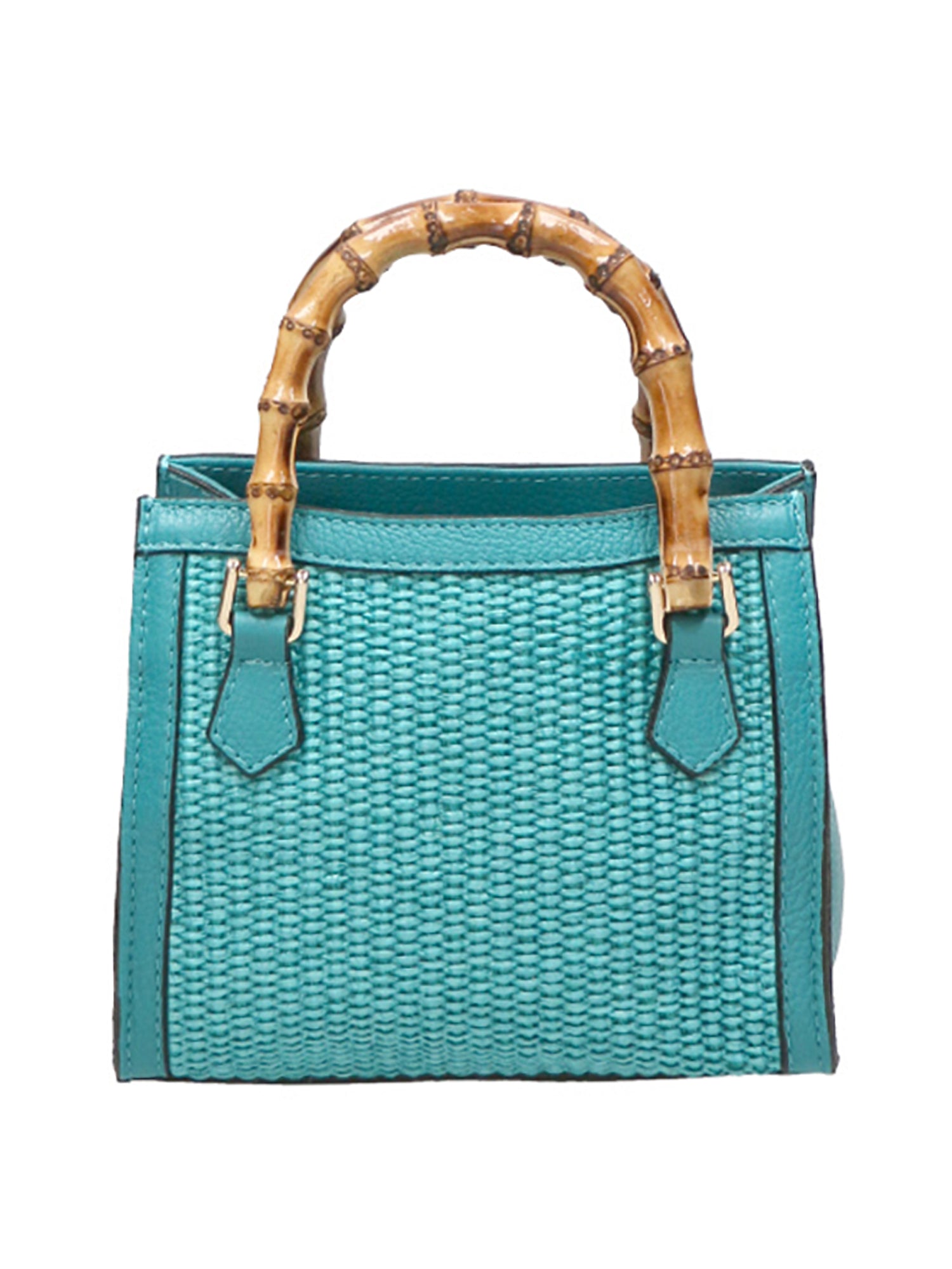 Alissa Borsa a mano da donna Vera pelle 05112-179 D32 TURCHESE Gave Lux