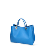 Azurite Borsa a mano da donna 100% pelle 06105-D222 BLU ASTER Gave Lux