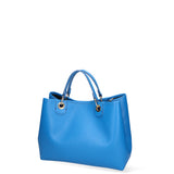 Azurite Borsa a mano da donna 100% pelle 06105-D222 BLU ASTER Gave Lux