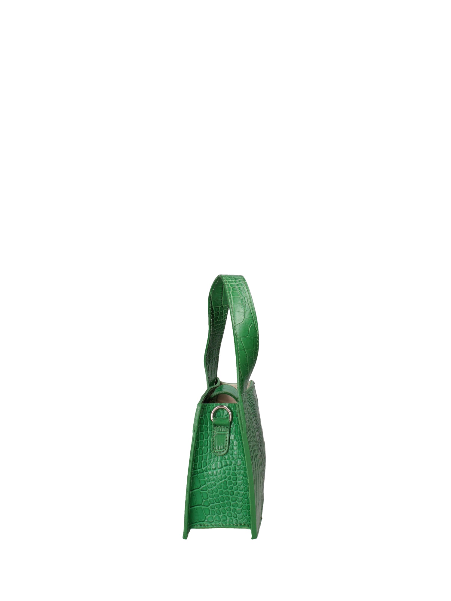 Borsa a mano da donna Vera pelle effetto cocco 07220-C47 VERDE Roberta Rossi
