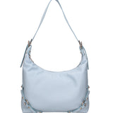 Fiorenza Lux Borsa a spalla da donna Vera pelle 07140-D92 CELESTE Viola Castellani