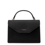 Borsa a mano da donna 100% pelle vegana PU 700-2PT-BLACK Diana&co