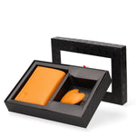 Vera pelle VS-1022-Senape Set portafoglio e portachiavi uomo Sergio Valentini