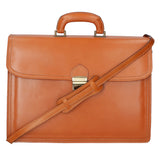 Cesare Borsa da lavoro uomo Vera pelle 7002-CUOIO Gave Lux