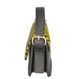 Aleide Borsa a mano da donna Vera pelle 04858-ZEBRA GIALLO Gave Lux