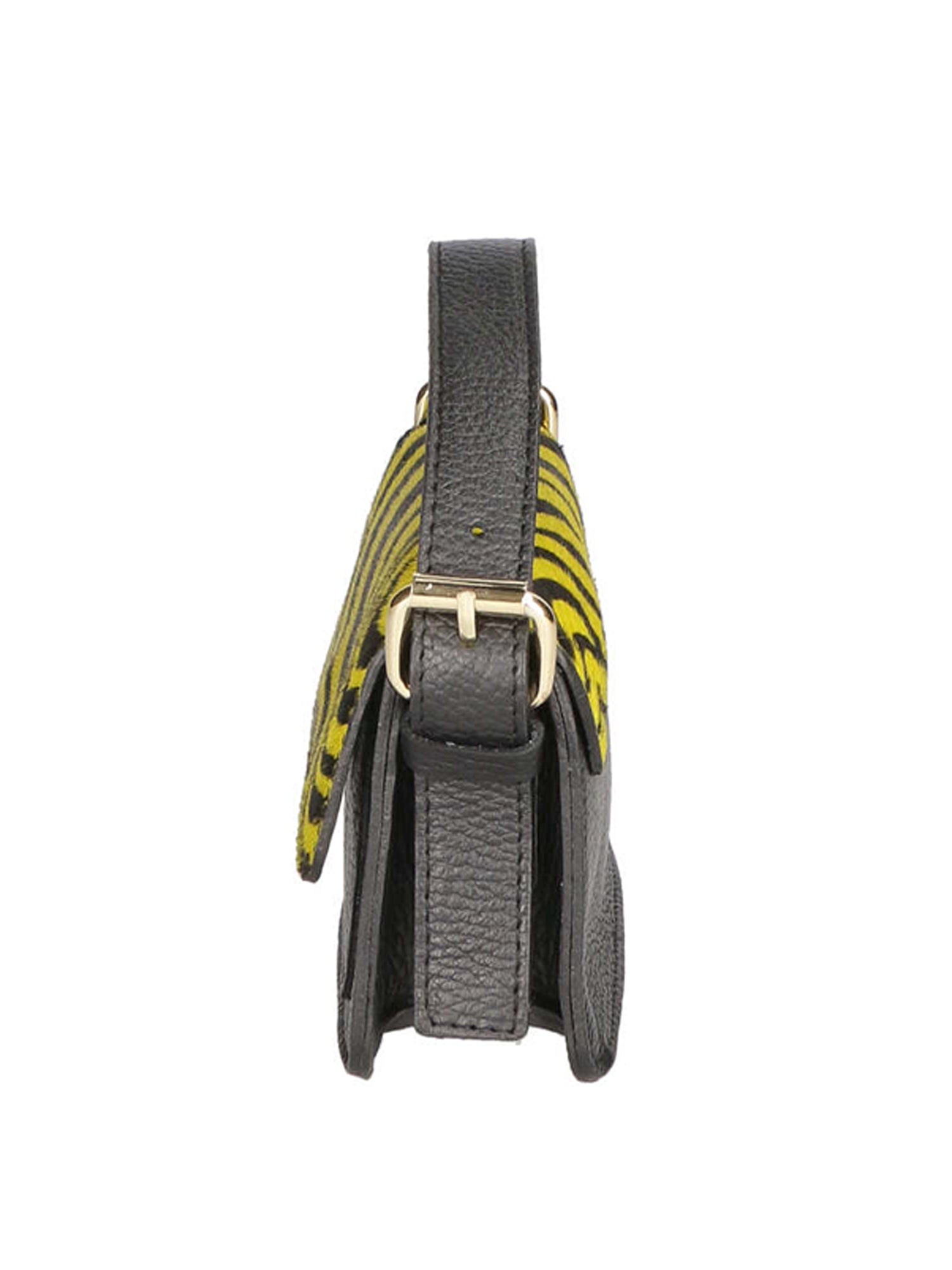 Aleide Borsa a mano da donna Vera pelle 04858-ZEBRA GIALLO Gave Lux