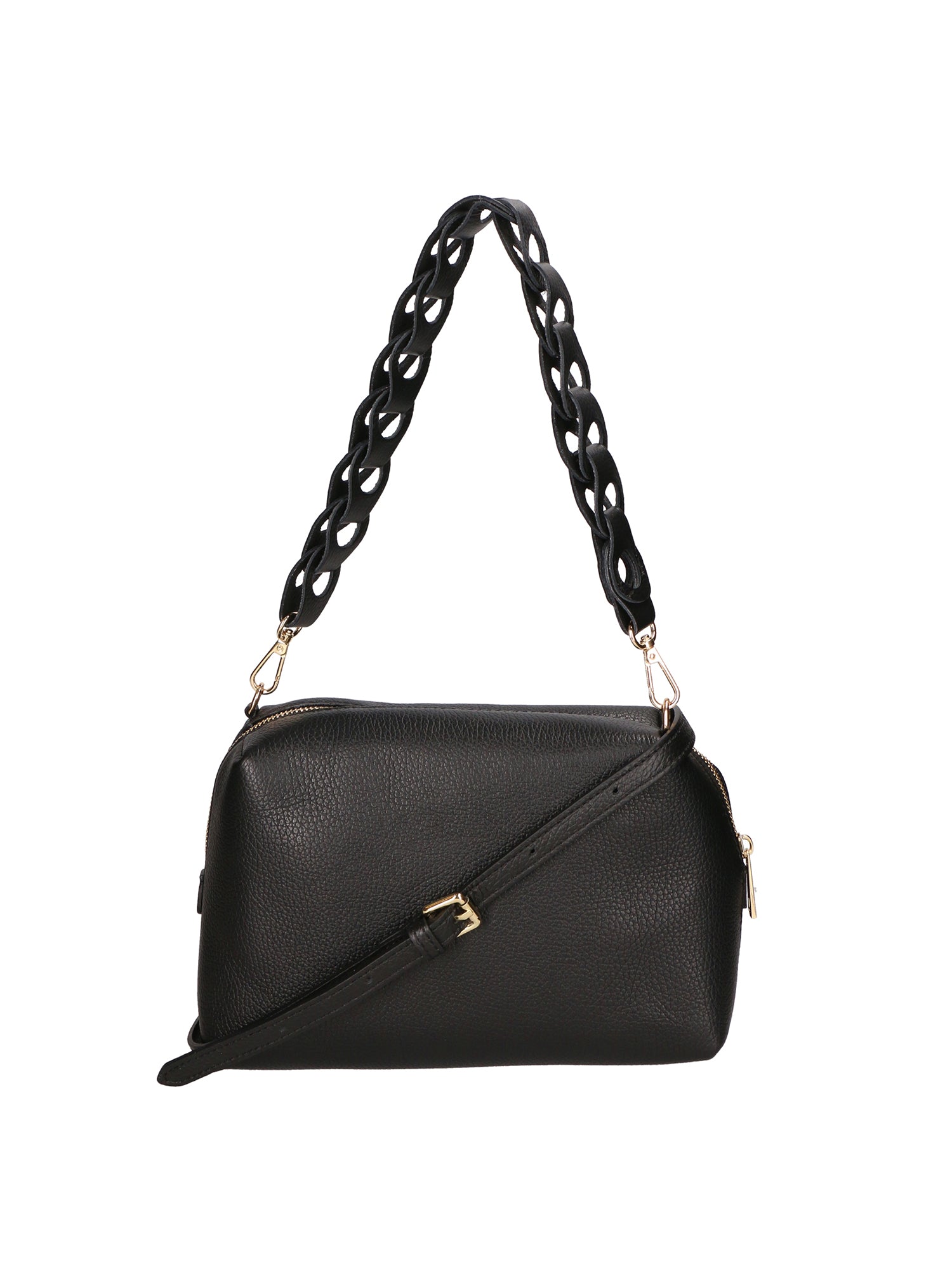 Livia Borsa a spalla da donna Vera pelle 06443-NERO Gave Lux