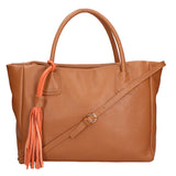 Rosalie Borsa a spalla da donna 100% pelle 06503-D17 CUOIO SCURO Gave Lux