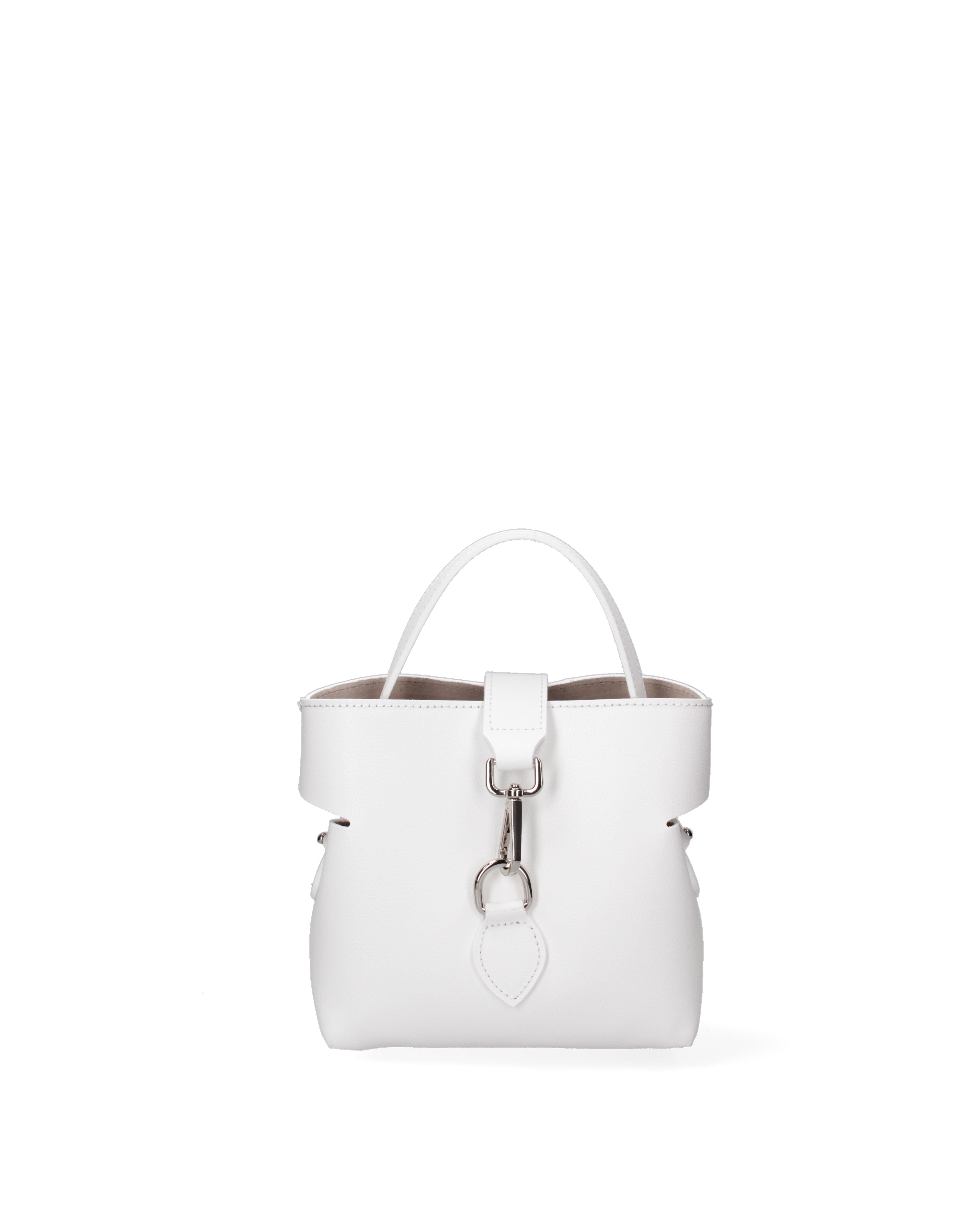 Modena Borsa a mano da donna Vera pelle 07380-PL01 BIANCO Gave Lux