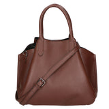Vincenza Borsa a mano da donna Vera pelle 06898-D223 cioccolato Gave Lux