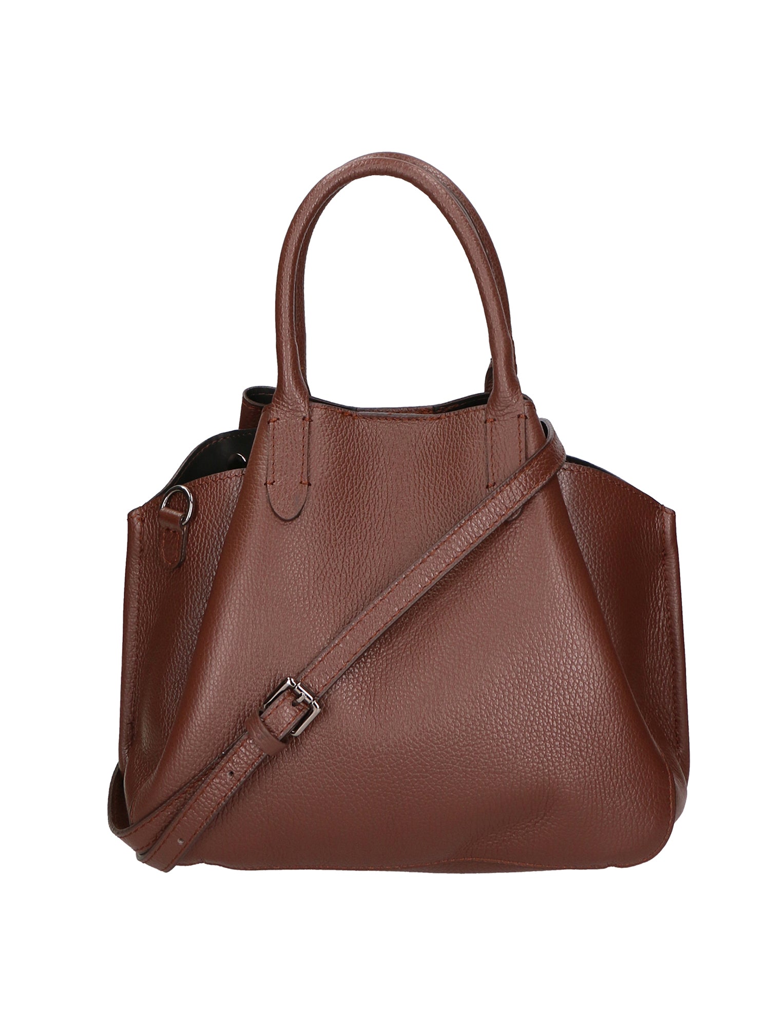 Vincenza Borsa a mano da donna Vera pelle 06898-D223 cioccolato Gave Lux
