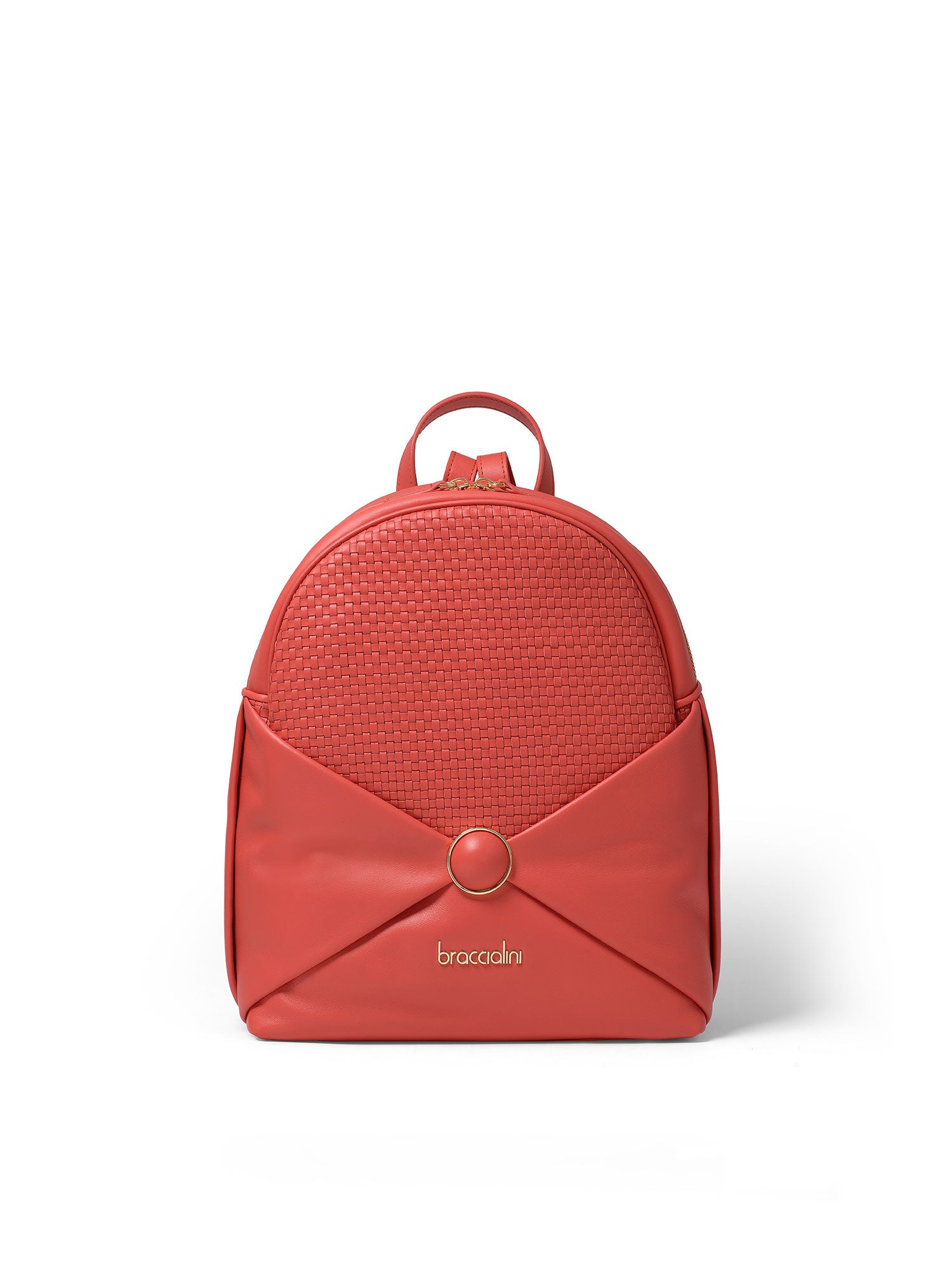 Amaranta B17205-ROSSO Zaino da donna in vera pelle Braccialini