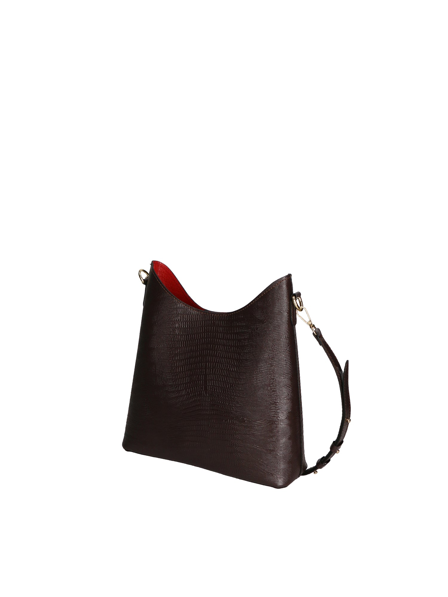Carmine Borsa a spalla da donna Vera pelle 05442-LU23 T.MORO DARK BROWN Gave Lux