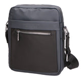 Borsa a tracolla uomo 100% PU Leather PCL3015-GREY-BLACK Northampton Polo Club