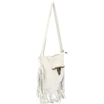 Solana Borsa a tracolla da donna Vera pelle 1518-BIANCO Gave Lux