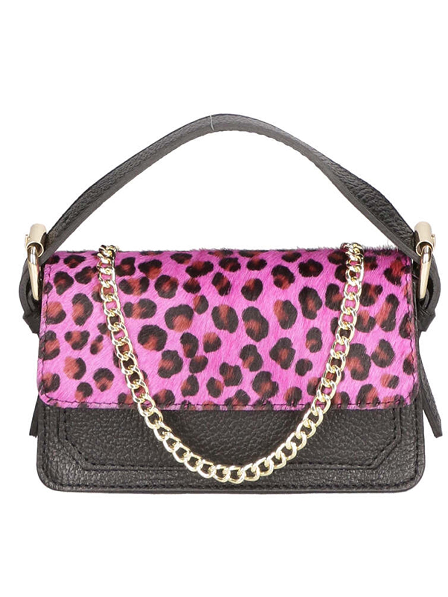 Aleide Borsa a mano da donna Vera pelle 04858-LEO P FUXIA Gave Lux
