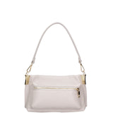 Borsa a spalla da donna Vera pelle 07147-D86 GRIGIO PERLA Roberta Rossi