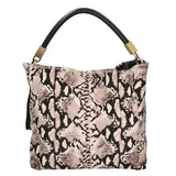 Arya Borsa a spalla da donna Vera pelle 05474-PITONE BIANCO 008 Gave Lux