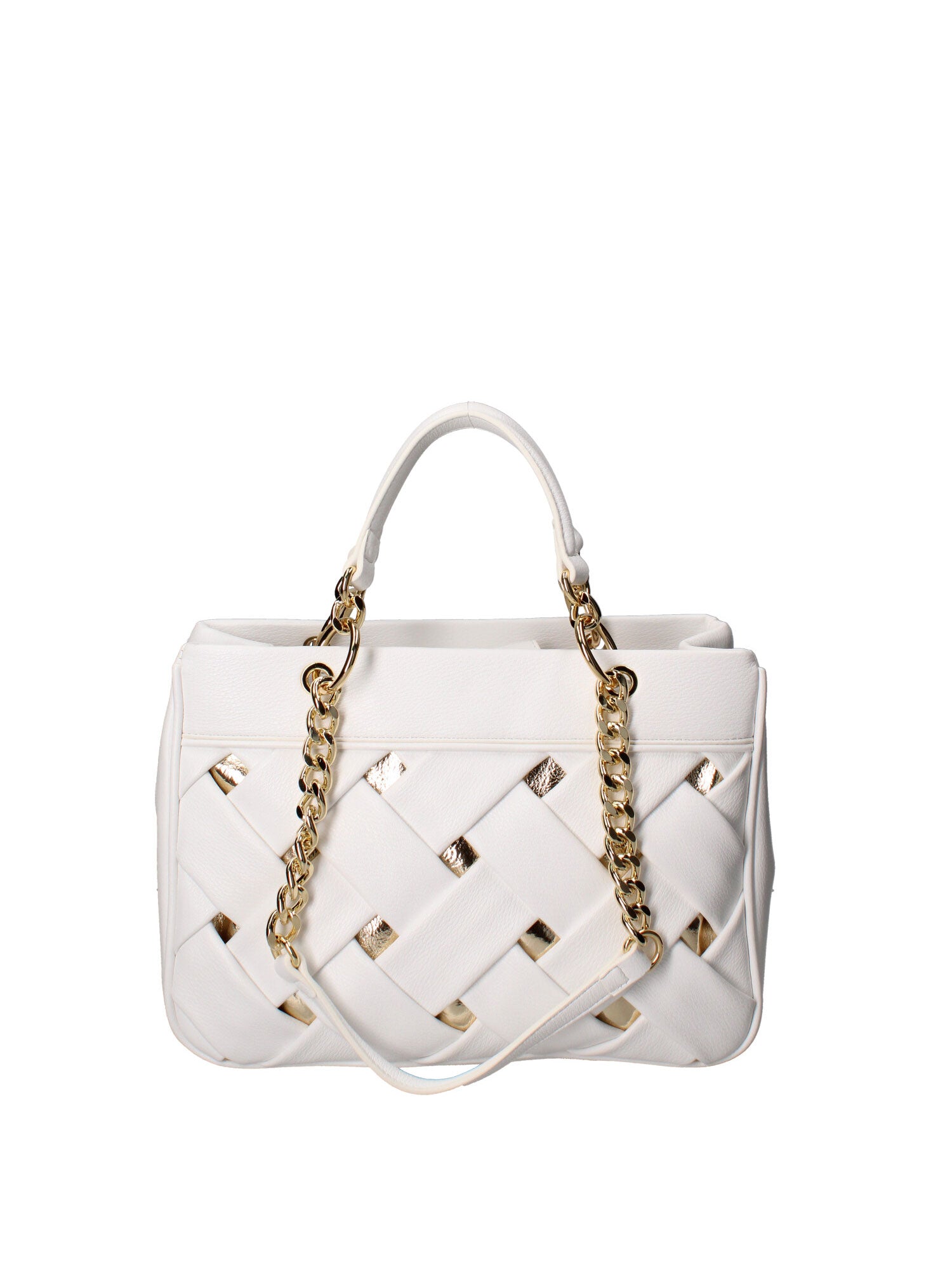Rosalind Borsa a mano da donna 100% poliuretano B17151-BIANCO Braccialini