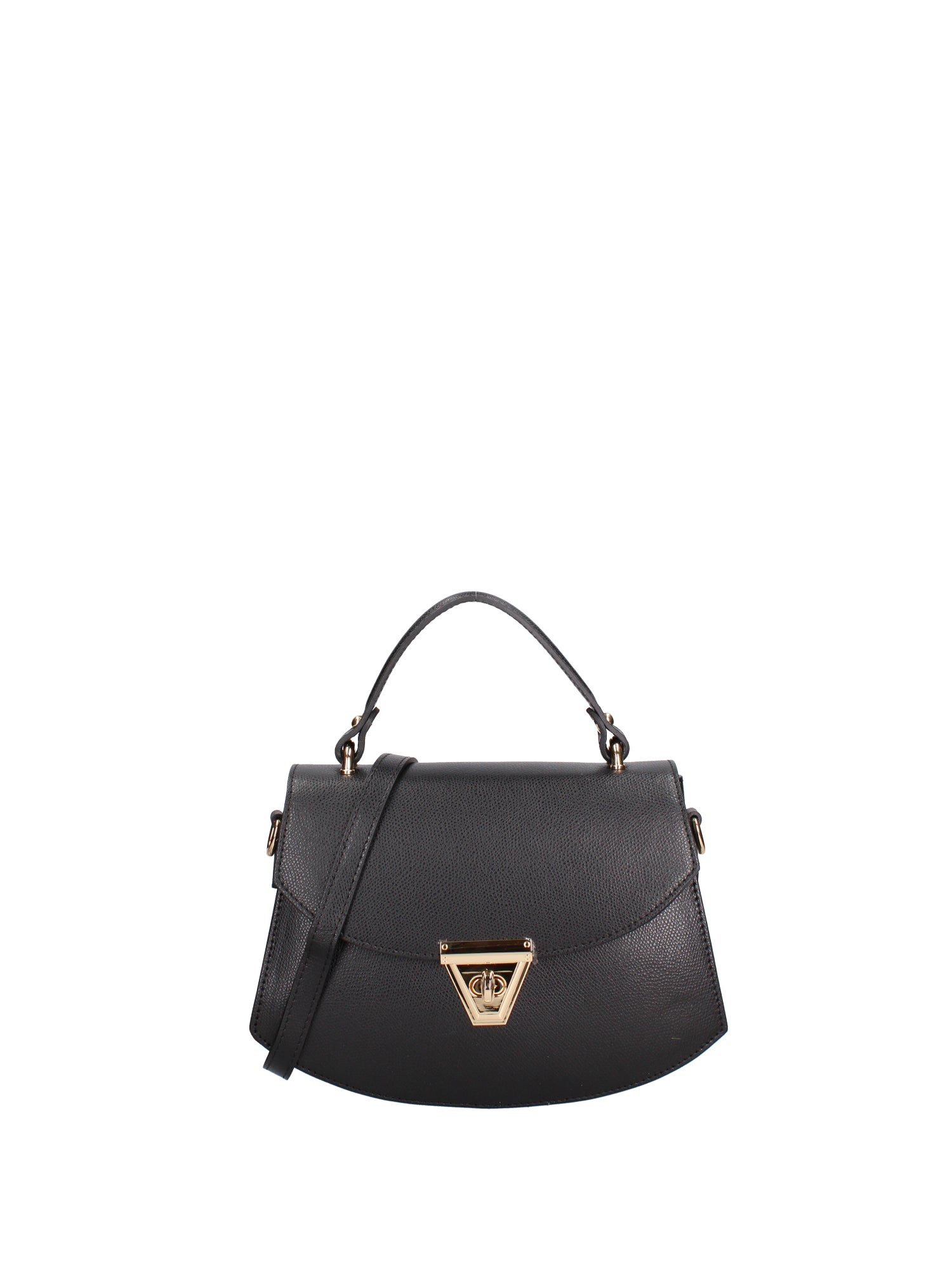 Borsa a mano da donna 100% vera pelle 07202-P 636 NERO Roberta Rossi