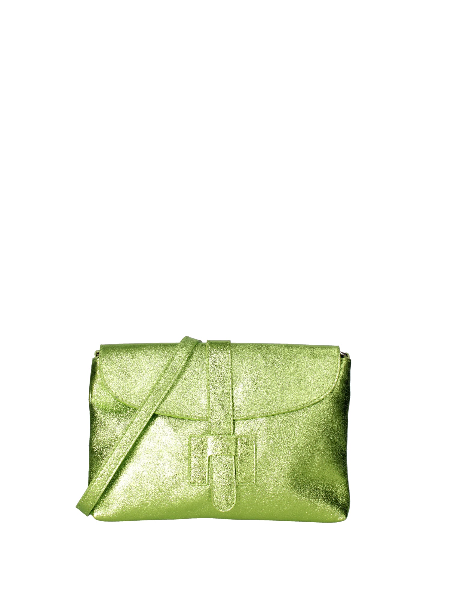 Borsa a mano da donna Vera pelle 07163-L017 VERDE CHIARO Viola Castellani