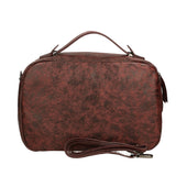 Vera Pelle 6542-BORDO BORDEUX Borsa a mano unisex Modello Avelon Gave Lux