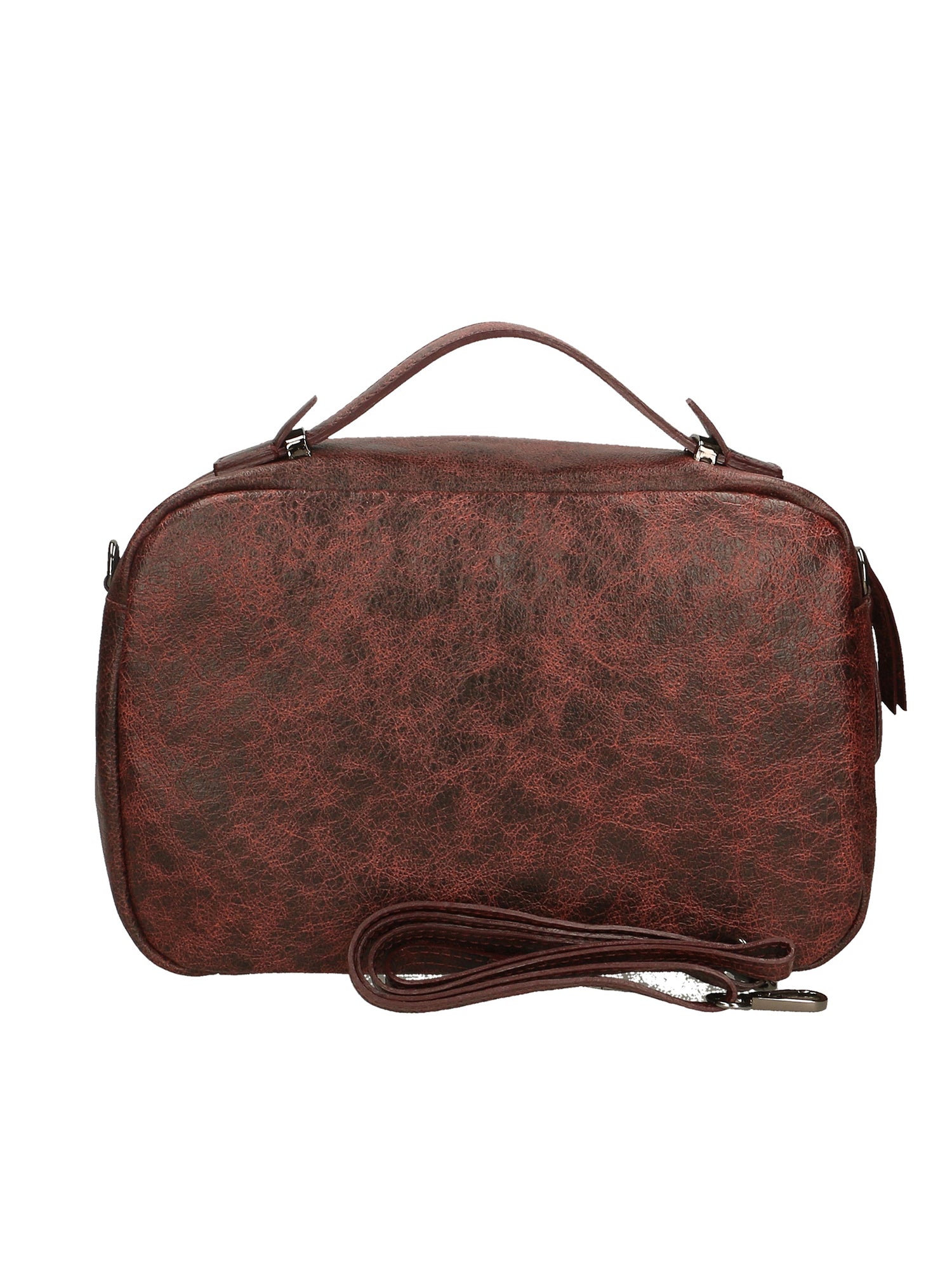 Vera Pelle 6542-BORDO BORDEUX Borsa a mano unisex Modello Avelon Gave Lux