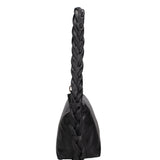 Isara Borsa a spalla da donna Vera pelle 07170-NERO BLACK Gave Lux