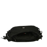 Iolanthe Borsa a tracolla da donna Vera pelle 1421-NERO Gave Lux
