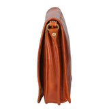 Fiamma Borsa a tracolla da donna Vera pelle 9109-TMORO DARK BROWN Gave Lux