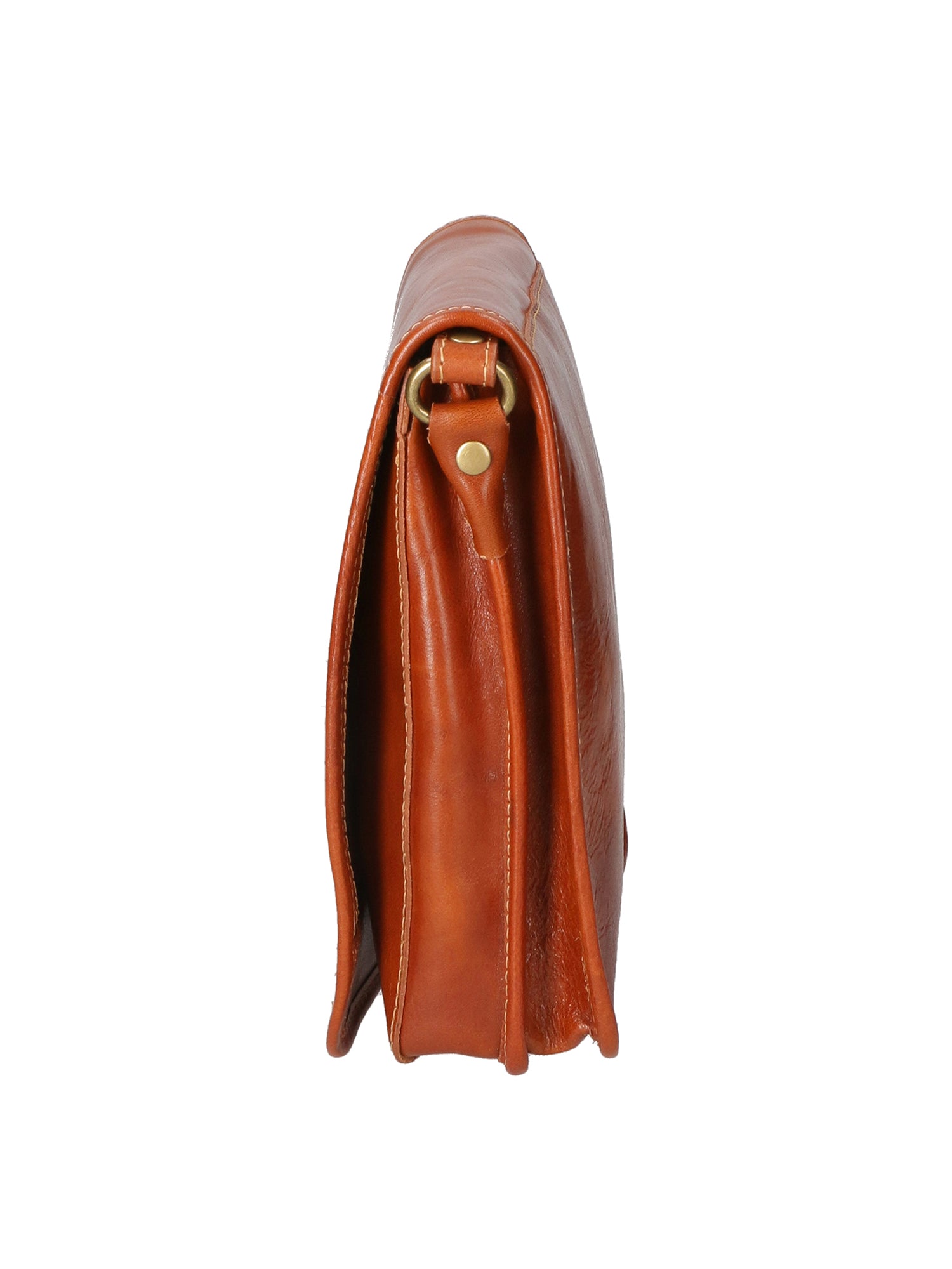 Fiamma Borsa a tracolla da donna Vera pelle 9109-TMORO DARK BROWN Gave Lux