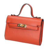 Uma Borsa a mano da donna Vera pelle 06525-D61 MATTONE(HP) Gave Lux
