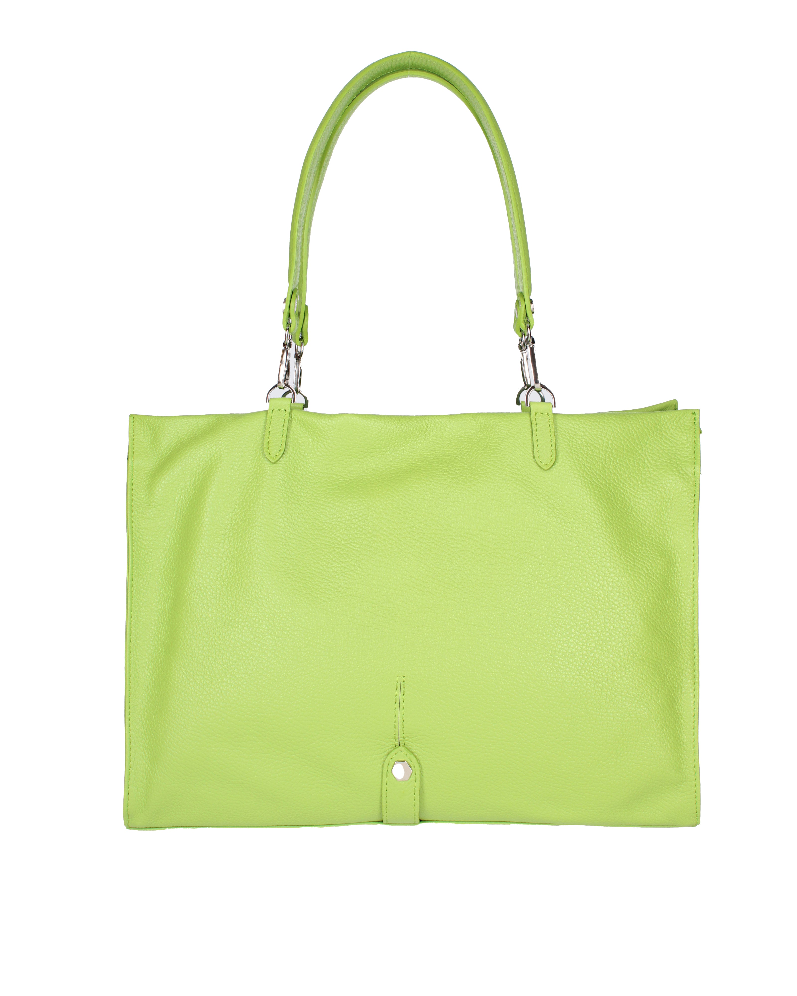 Borsa a mano da donna 100% vera pelle 07138-D12 VERDE Roberta Rossi
