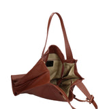 Seraphina Ultra Borsa a spalla da donna Vera pelle 3311-D21 MARRONE Gave Lux